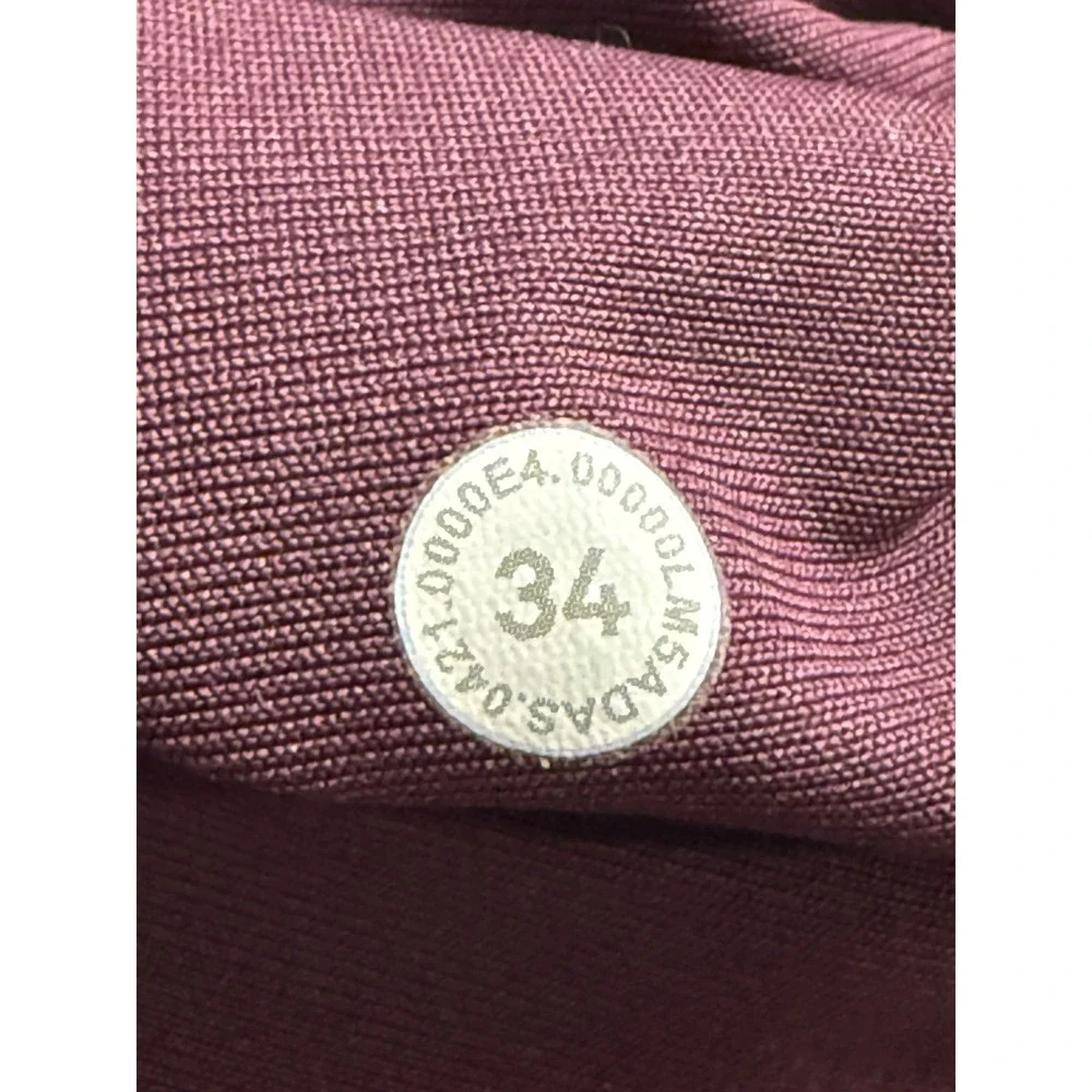 Lululemon ABC Pant Slim Warpstreme Dark Red Maroon 5-Pocket Technical Pants 34